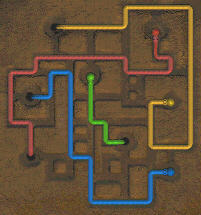 4 Nester und 4 Schlangen